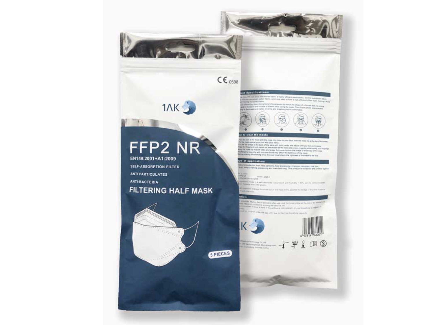 Miramask® FFP2 Masken Mundschutz 40er Pack